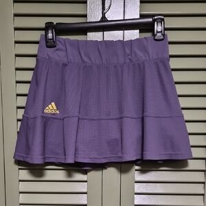 Adidas Violet Mini Skirt with Gold Logo
